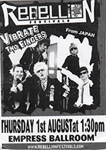 Vibrate Two Fingers - Rebellion Festival, Blackpool 1.8.19